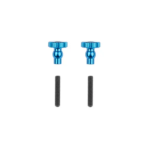 Rc10 4Wd Team Car Aluminum Chassis Stiffener Thumb Screws, Blue, Asc-6552 1