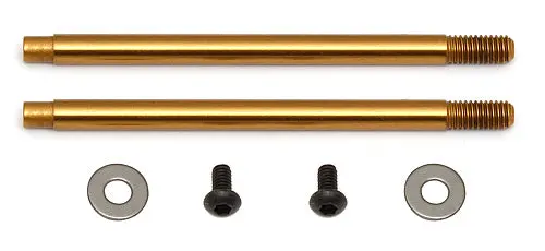 Rc10 B6.4 3X27.5 Mm Shock Shafts (V2), Tin Asc-91619 1