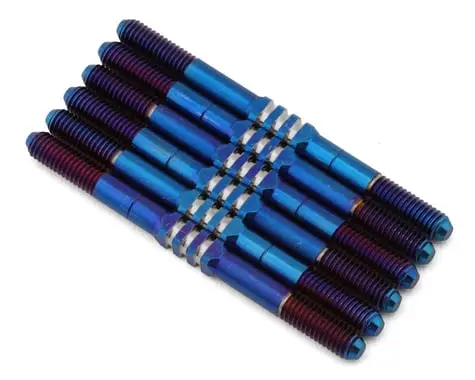 Rc10 B7/B7d Fin Titanium Turnbuckle (Burnt Blue) (6), Jco51361 1