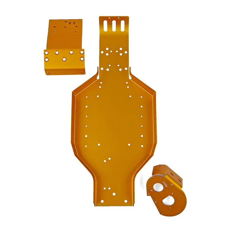 Rc10 Chassis, Gold, Asc-6637 1