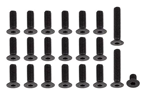 Rc10 Classic 8-32 Screw Set, Black, Asc-6316 1