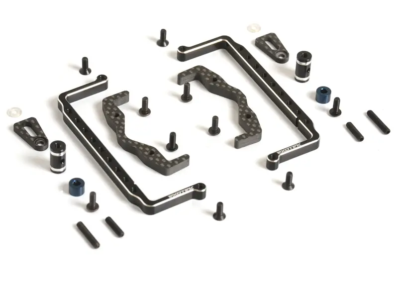 Rc10 Classic Shorty Pack Tray And Cups, 7075 And Carbon Fiber, Exo2365 1