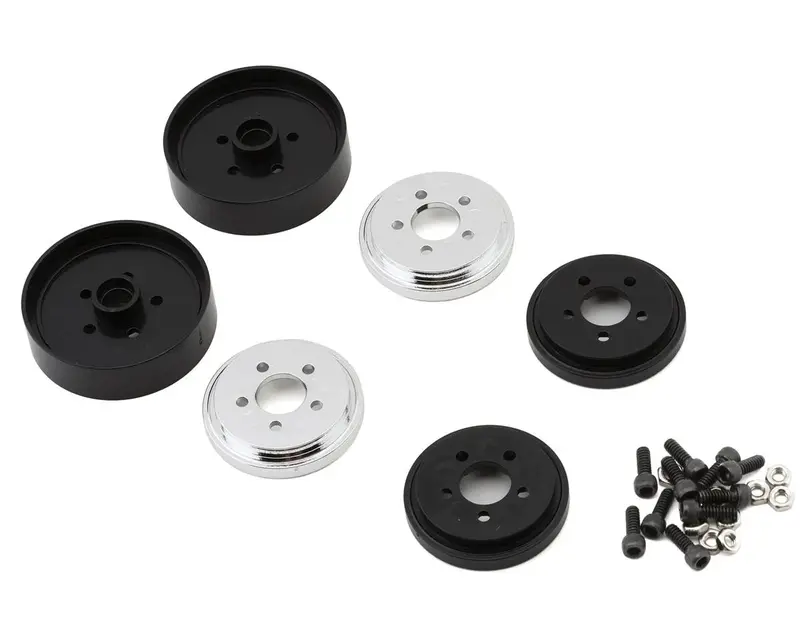 Rc10 Jay Halsey Front Wheels (Chrome) (2), Asc-6395 1