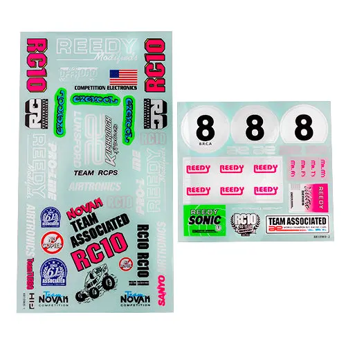 Rc10 Kinwald Bk Decal Sheet, Asc-6757 1