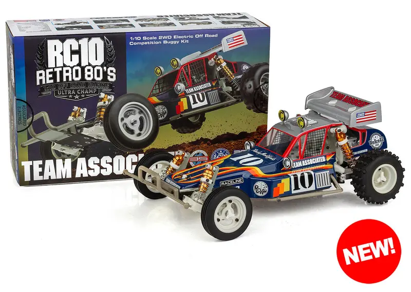 Rc10 "Retro 80'S" Ultra Champ 1/10 Electric 2Wd Buggy Kit, Asc-6050 1