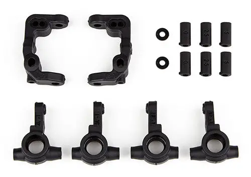 Rc10b6.4 -1Mm Scrub Caster And Steering Blocks Asc-91901 1