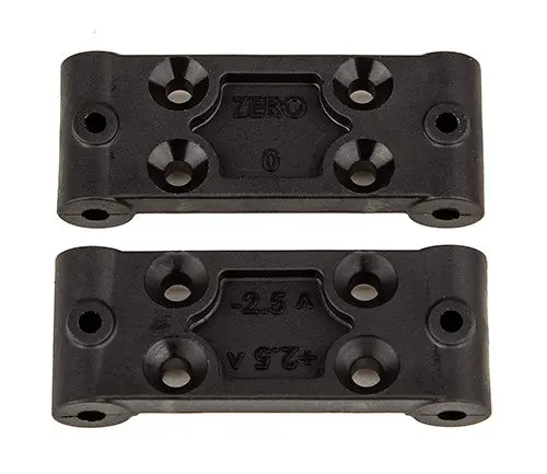 Rc10b6.4 Front Bulkhead Set, 0 And 2.5 Deg. Asc-91979 1