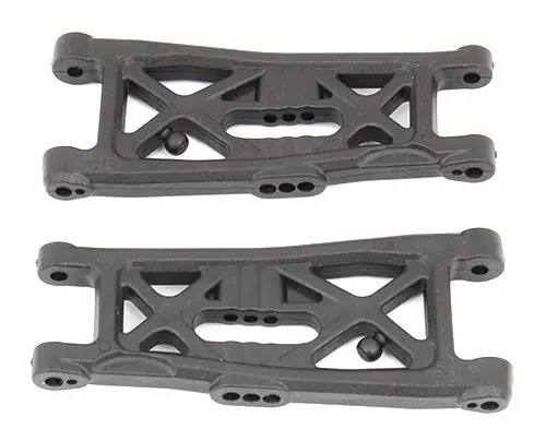 Rc10b6 Ft Front Suspension Arms, Gull Wing, Carbon Asc-91872 1
