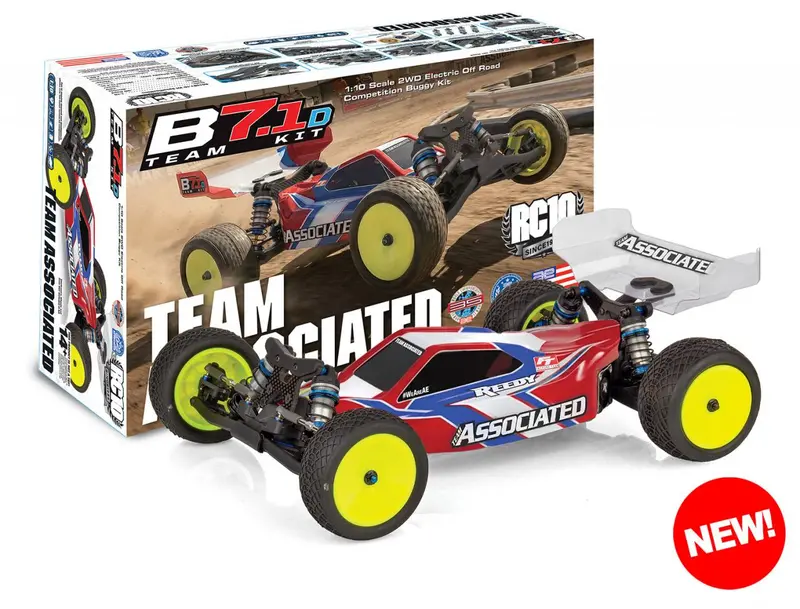 Rc10b7.1D 1/10 2Wd Team Kit (Dirt & Clay), Asc-90047 1