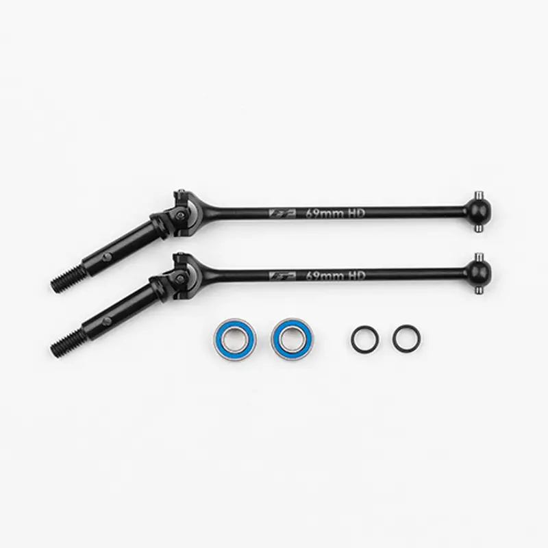 Rc10b7 Factory Team Steel Universal Driveshaft Set (69Mm), Asc-92486 1