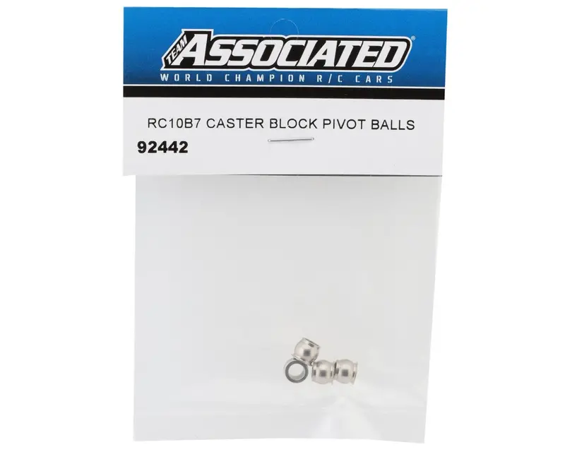 Rc10b7 Ft Caster Block Pivot Balls (4), Asc-92442 2