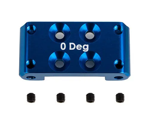 Rc10b7 Ft Front Bulkhead, 0 Deg., Blue Aluminum, Asc-92436 1