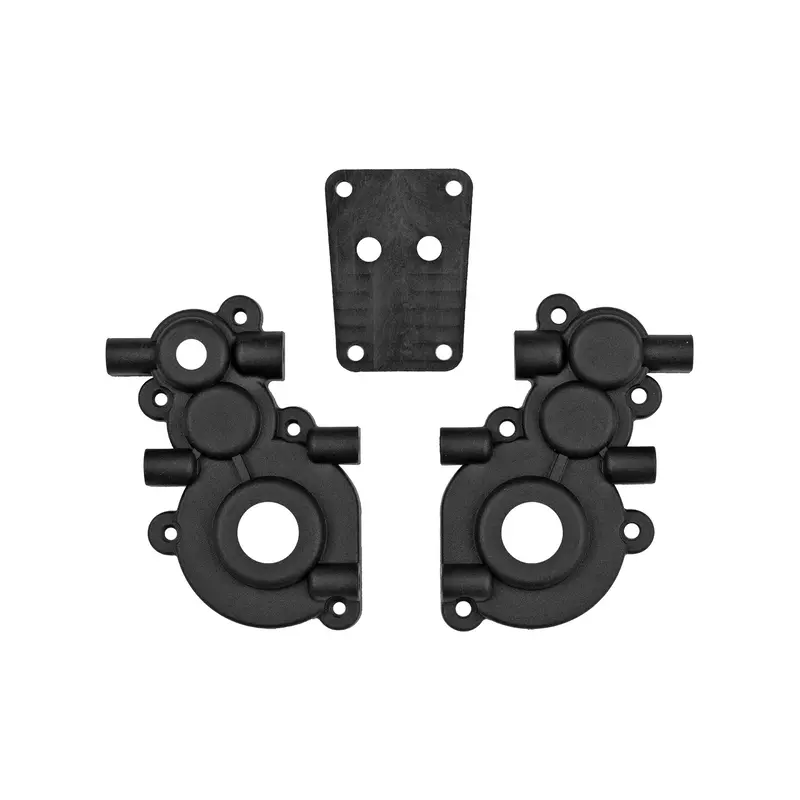 Rc10gt Black Transmission Case And Brace, Asc-7676 1