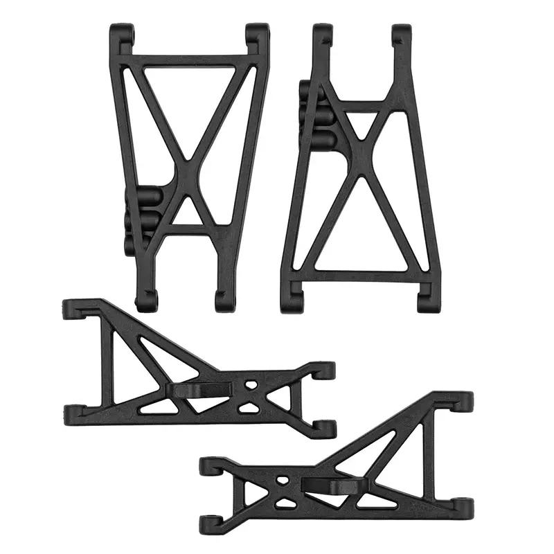 Rc10t Black Front & Rear Suspension Arms, Asc-7815 1