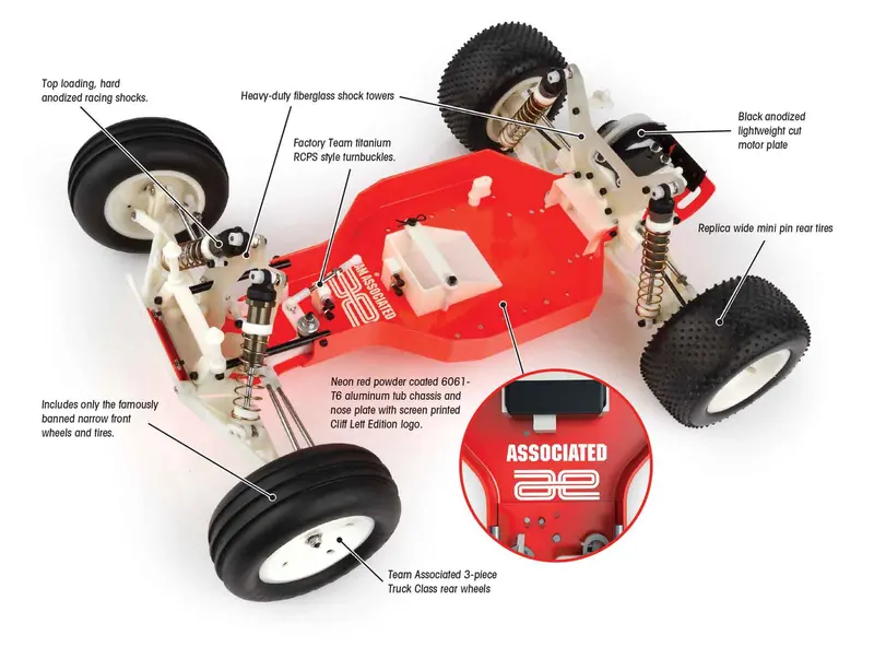 Rc10t Cliff Lett Edition Kit, Asc-7003 2