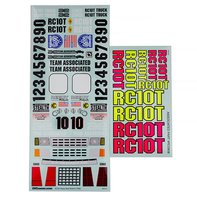 Rc10t Decal Sheets, Asc-7860 1