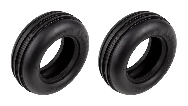 Rc10t Front Tires, Narrow (2), Asc-7871 1