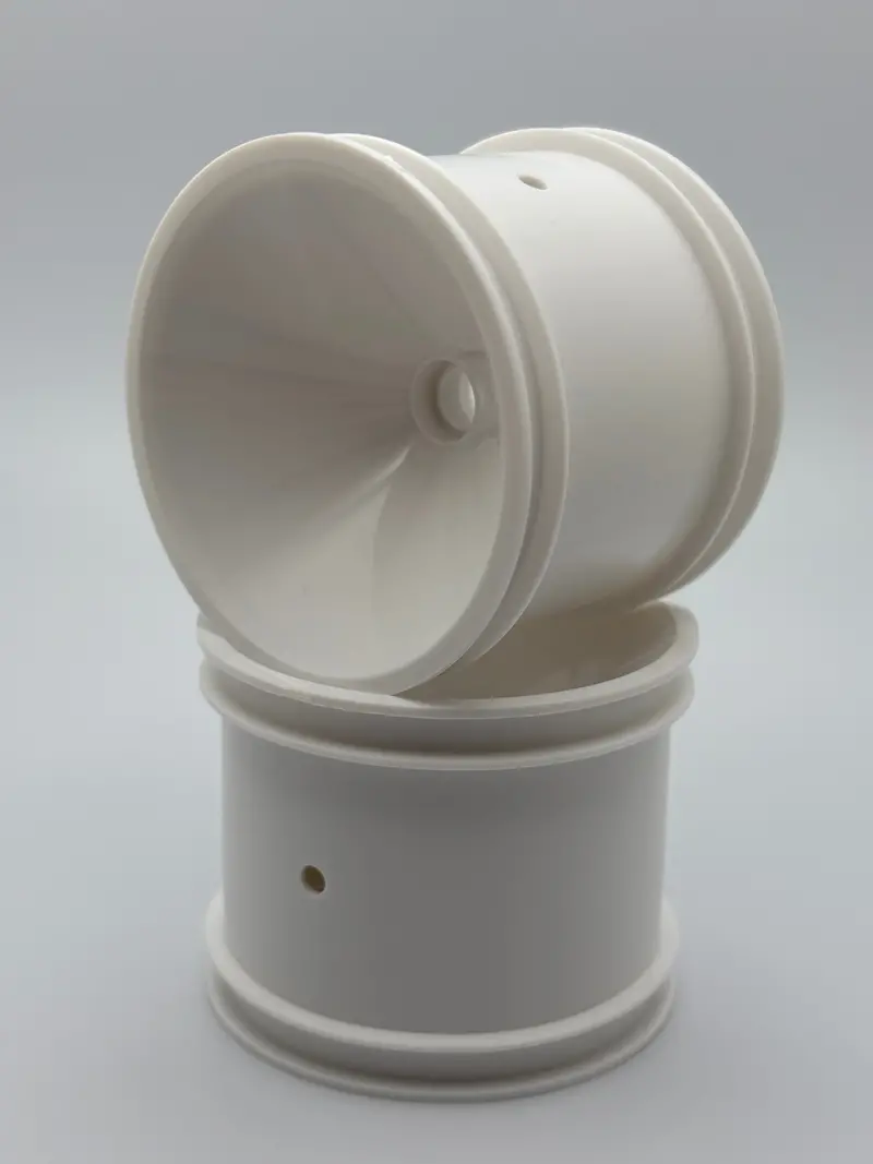 Rc10t White Truck Front Wheels, Asc-7861 1