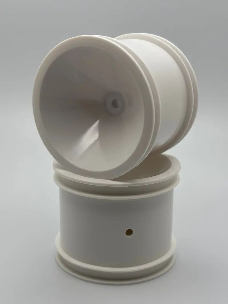 Rc10t White Truck Rear Wheels, Asc-7863 1
