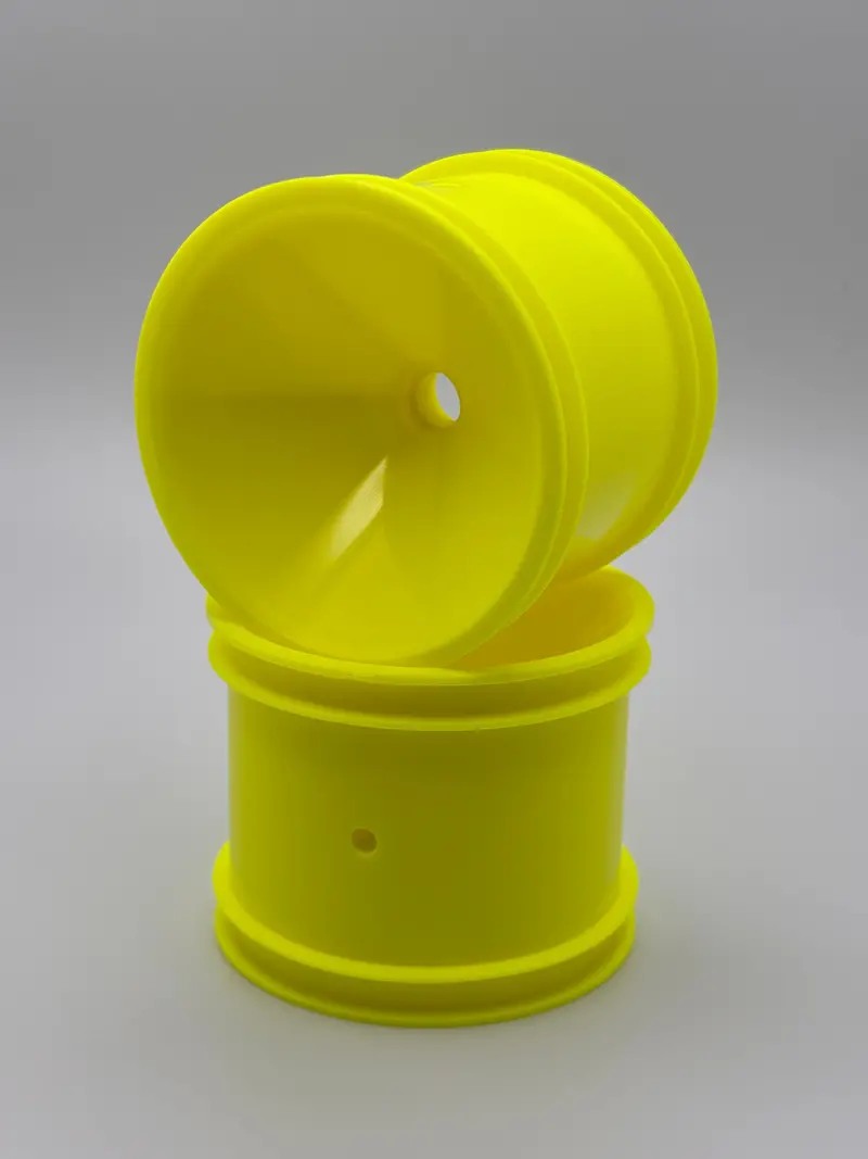 Rc10t Yellow Truck Front Wheels, Asc-7862 1