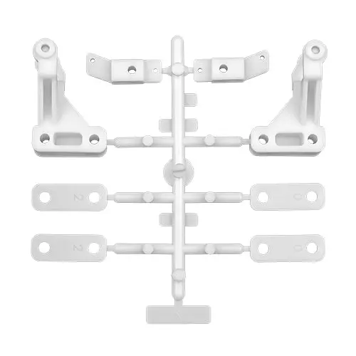 Rc12l Suspension Arm & Steering Block Set, Asc-4480 1