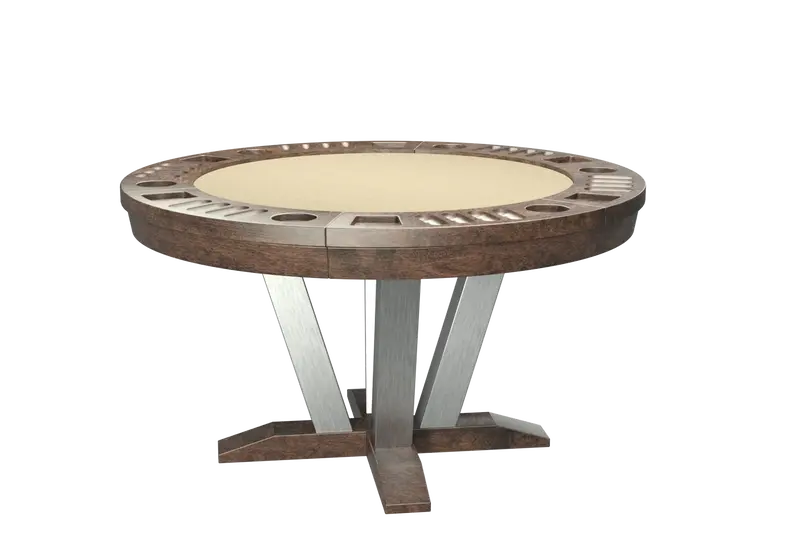 River Stainless Round Game Table 1
