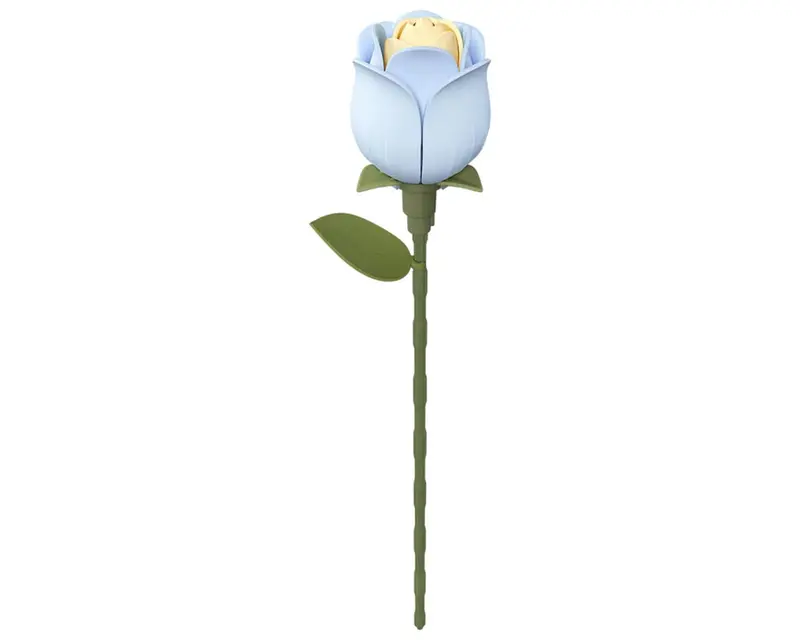 Robotime Rose Diy Miniature 3D Plastic Model Kit (Blue), Roead021 1
