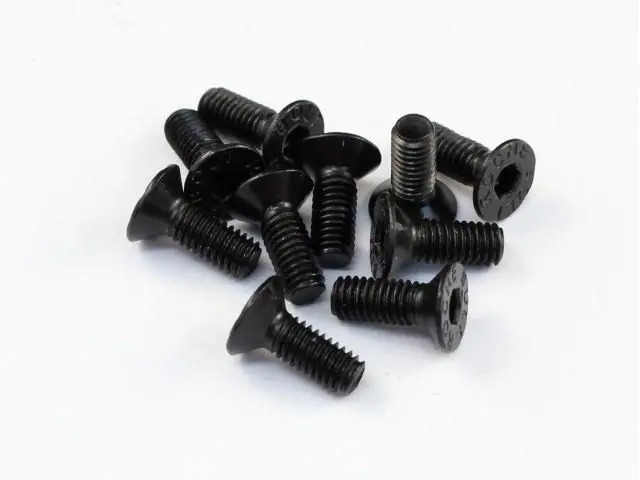 Roche Rc Flathead Screws, 2.5X6mm, Black, 530048 1
