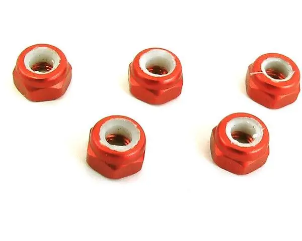 Roche Rc M4 Aluminum Locknut, Thin, Red, 510023 1