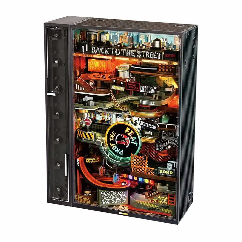 Rokr Hip-Hop Street Marble Run Mechanical 3D Marble Run, Roemr03s 1