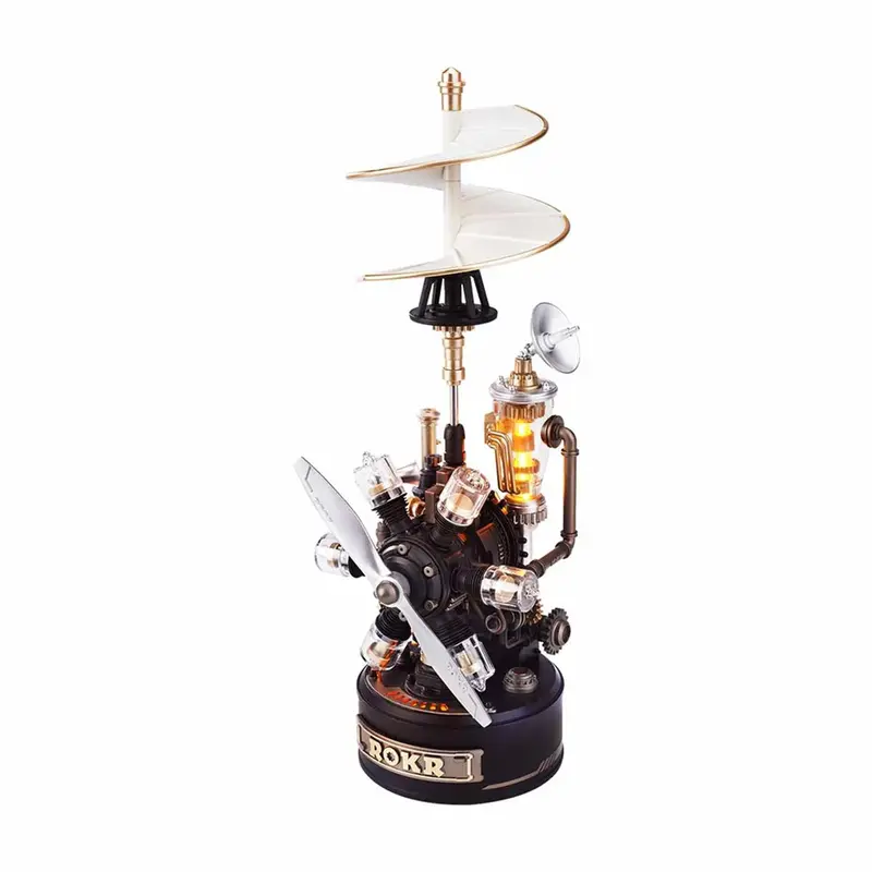 Rokr Leonardo Da Vinci's Helicopter Mechanical 3D Puzzle, Roecgl01 1