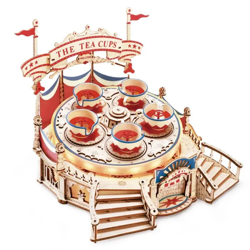 Rokr Tilt-A-Whirl Diy Music Box 3D Puzzle, Roeea04 1