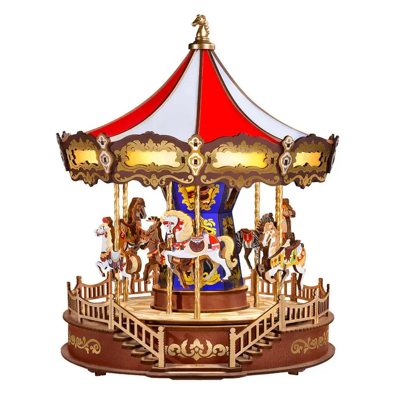 Rolife Classic Carousel Diy Music Box 3D Puzzle, Roeamc01 1
