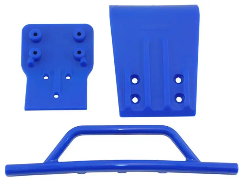 Rpm Front Bumper & Skid Plate - Blue Slash 4X4, 80025 1