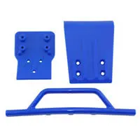 Rpm Front Bumper & Skid Plate For Traxxas Slash 4X4 - Blue 1