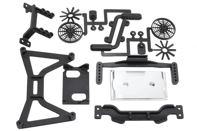 Rpm "No Clip" Body Mount, Rpm, Slash 2Wd, Black, 70860 1