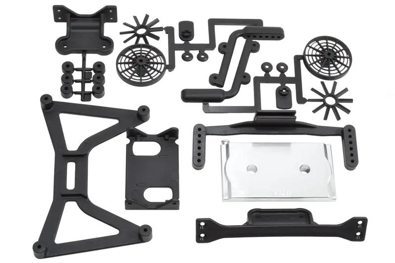 Rpm "No Clip" Body Mount, Rpm, Slash 4X4, Blk, 70920 1