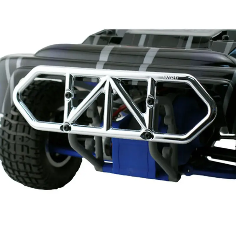 Rpm Rear Bumper, Chrome: 2Wd Traxxas Slash Rpm-81003 1