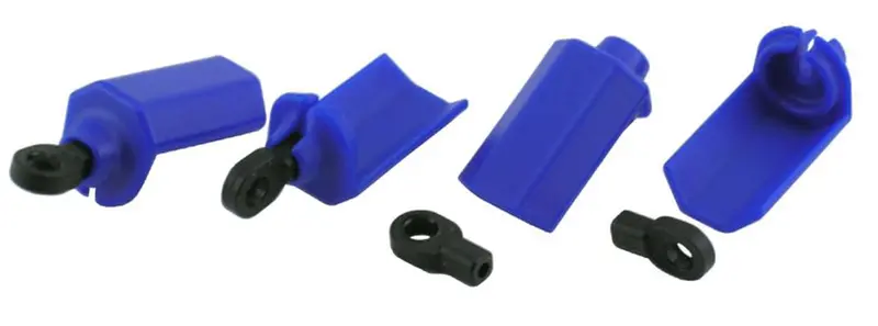 Rpm Shock Shaft Guards, 1/10 Traxxas, Blue, 80405 1