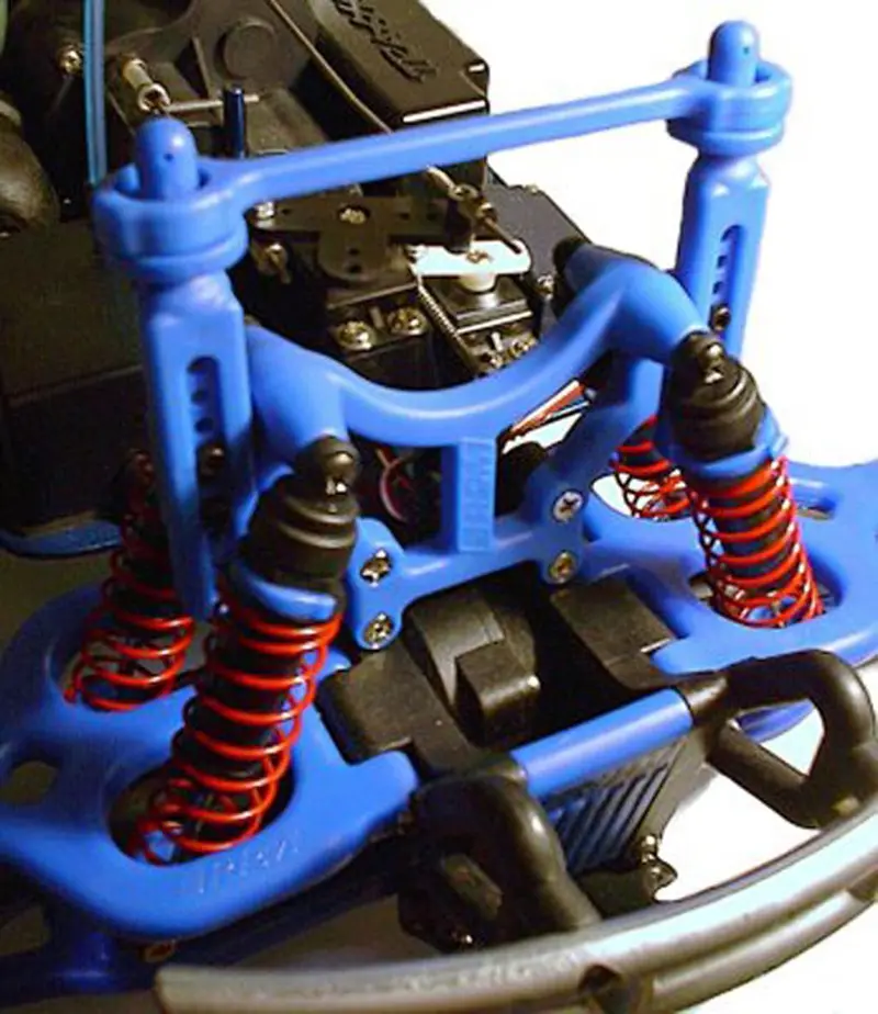 Rpm Shock Tower/Body Mounts - Blue, 80165 1