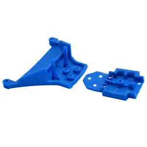 Rpm Traxxas Slash Lcg 4X4 Chassis/ 10Th Rally Fr. Bulkhead Blue 1