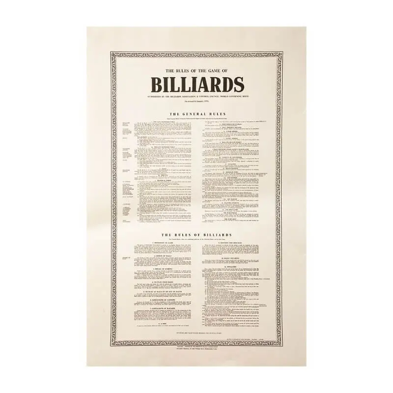 Rules Of Billiard 1