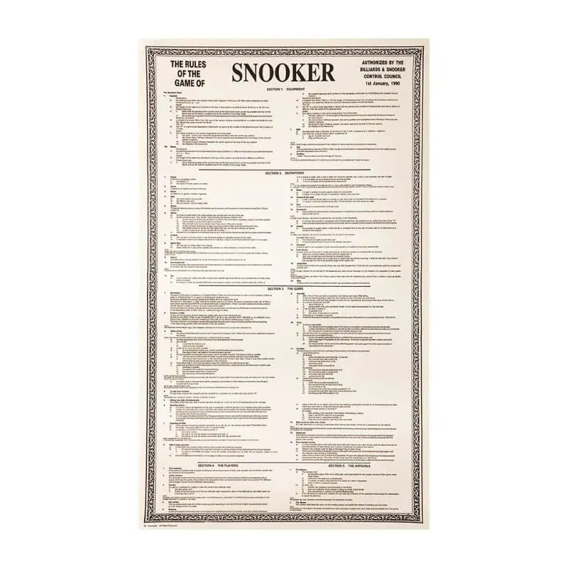 Rules Of Snooker 1