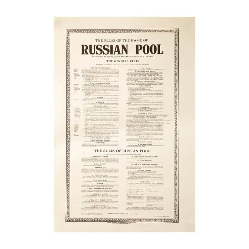 Rules Russian Pool 1