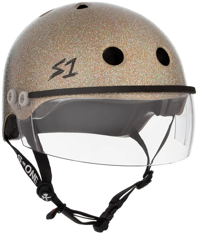 S-One Lifer Helmet With Visor Glitter