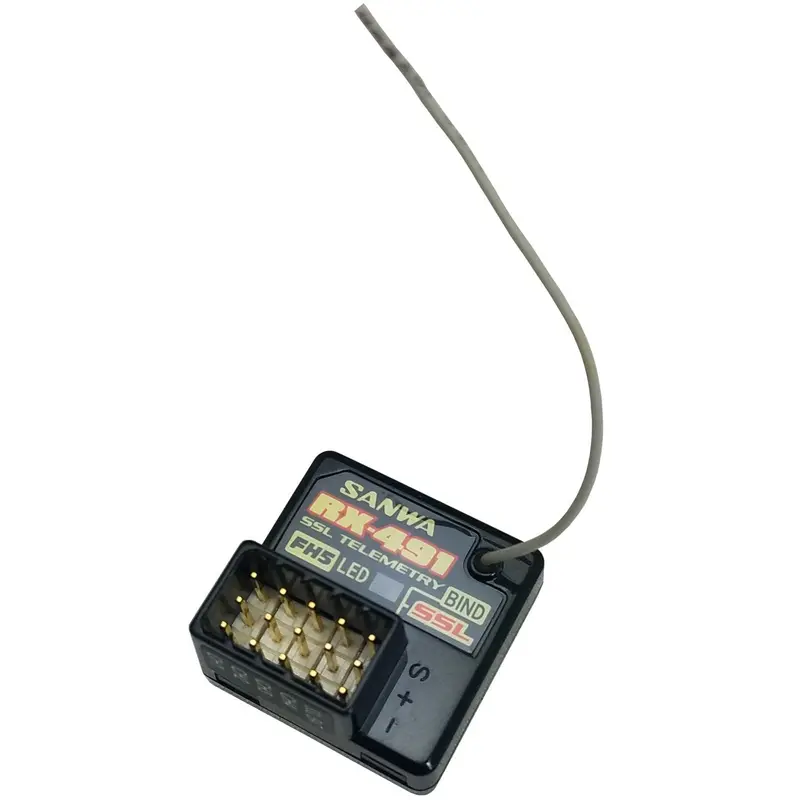 Sanwa Rx491 Internal Antenna 2.4Ghz 4-Channel Receiver, 107A41352a 1
