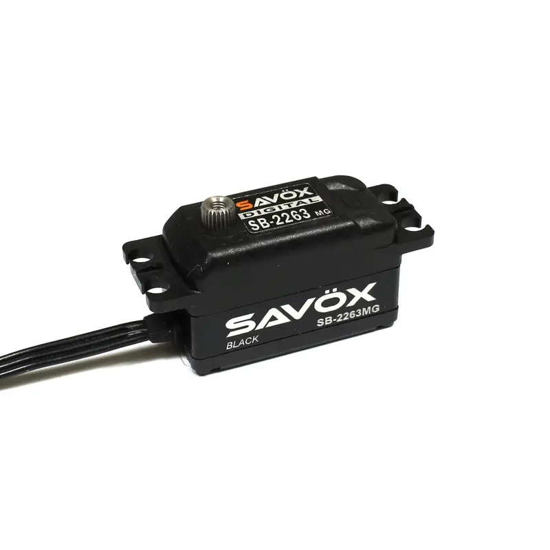 Savox Black Edition Low Profile Brushless Digital Servo, Savsb2263mg-Be 1