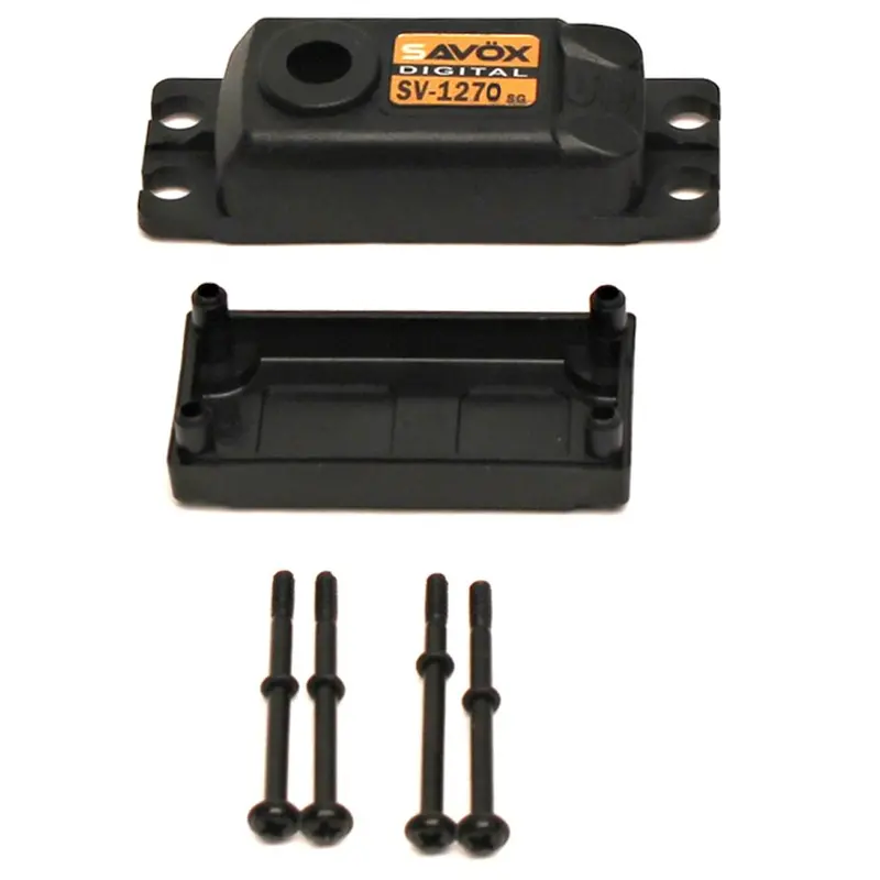 Savox Top & Bottom Replacement Servo Case W/ 4 Screws, Case-Sv1270tg 1