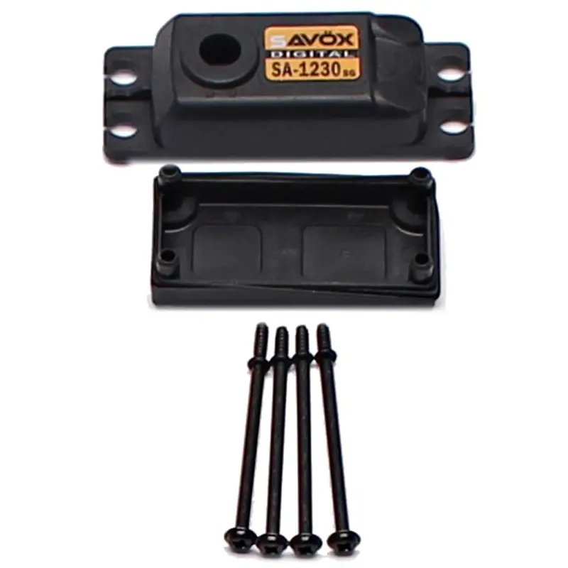 Savox Top & Bottom Replacement Servo Case W/ 4 Screws, Sav-Case-Sa1230sg 1