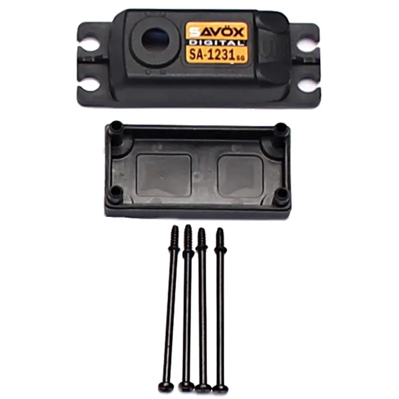 Savox Top & Bottom Replacement Servo Case W/ 4 Screws, Sav-Case-Sa1231sg 1